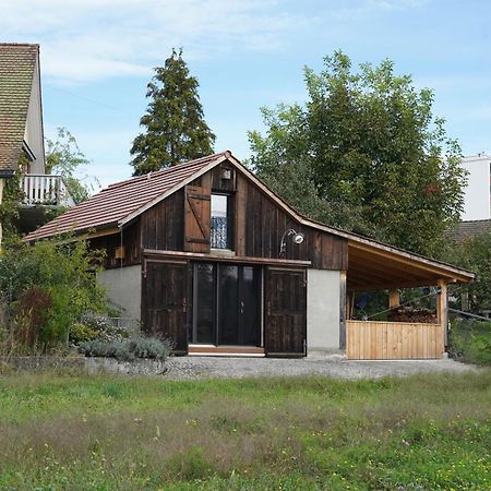 Tiny House Chez Claudine - Relaxen, Workspace, Naehe Thermen, Netflix, Free Parking & Wifi Brugg  Eksteriør bilde