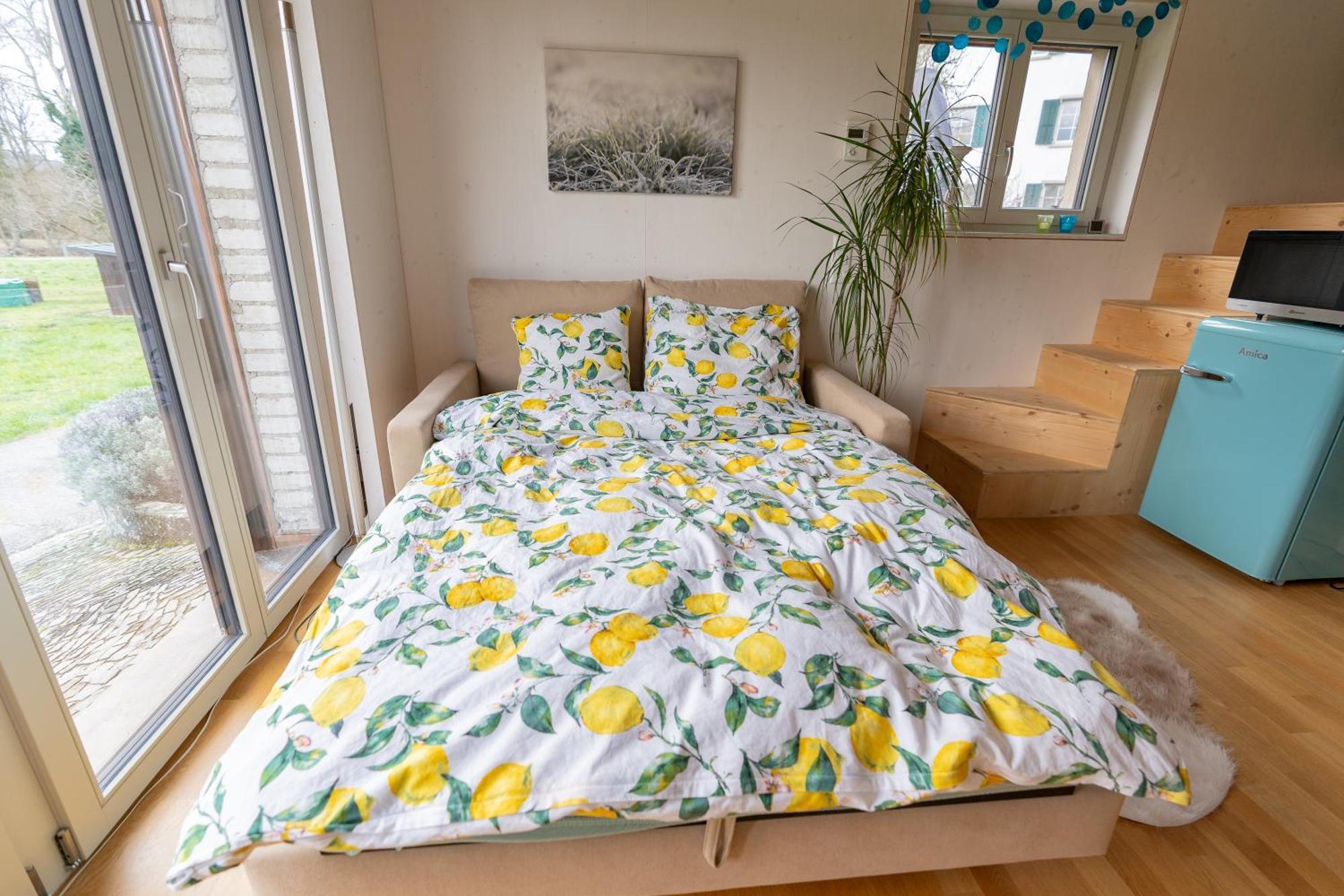 Tiny House Chez Claudine - Relaxen, Workspace, Naehe Thermen, Netflix, Free Parking & Wifi Brugg  Eksteriør bilde